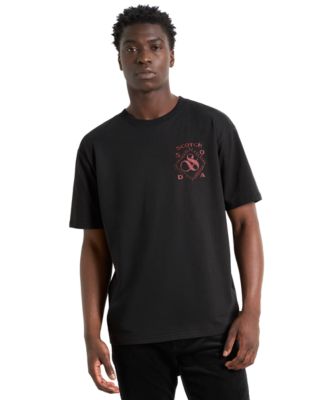 Men's Front Chest Artwork Graphic Crewneck T-Shirt