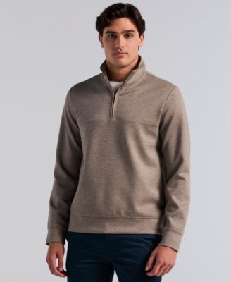 Men's Neoprene Quarter-Zip Long-Sleeve Sweater