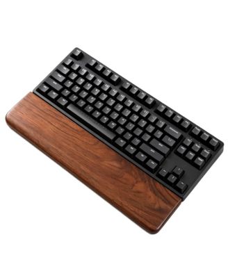 Ergonomic Anti-Slip Walnut Wrist Rest, 17.2" x 3.15" x 0.78", for Taller Capacitive and Mechanical Keyboards