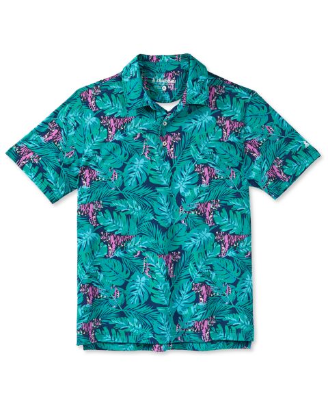 Мужское поло Chubbies The Prowl Short-Sleeve Regular-Fit Polo, цвет: Средний зелёный