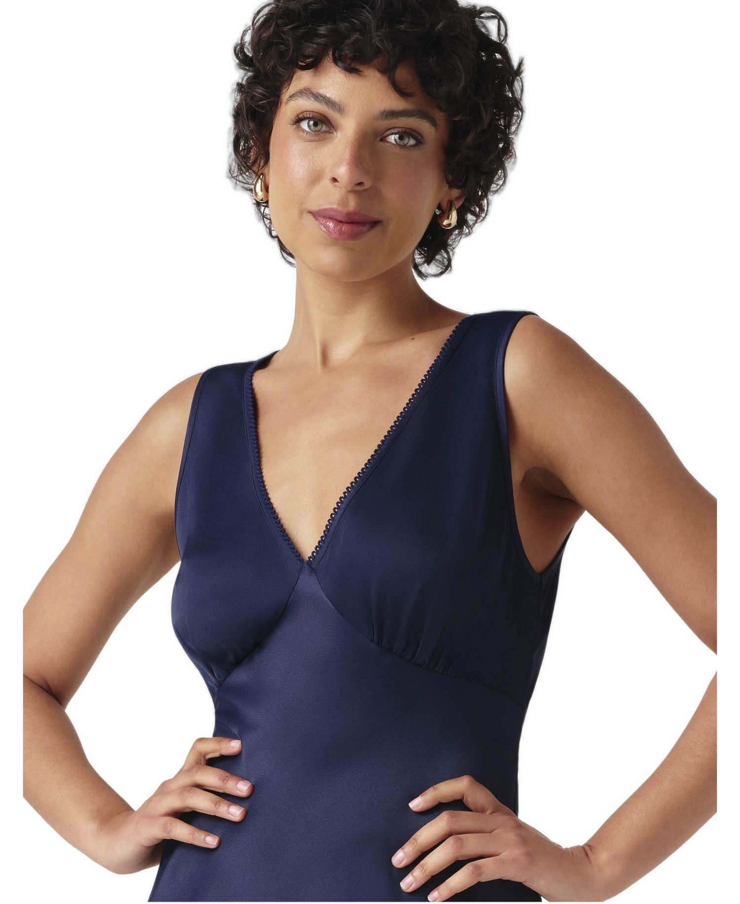 Women's Alessia V-Neck Empire-Waist Midi Dress