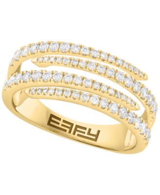 Diamond Round Ring (5/8 ct.t.w.) in 14k Yellow Gold