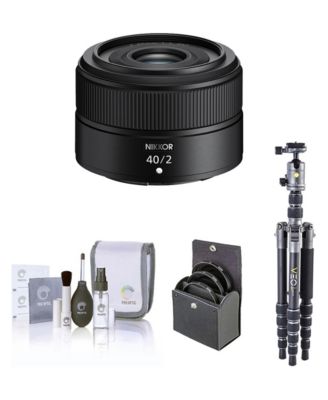 NIKKOR Z 40mm f/2 Compact Prime Lens with Tripod Kit for Nikon Z Series Mirrorless