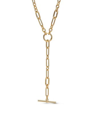 Women's Gold-Tone Link Chain Y-Necklace