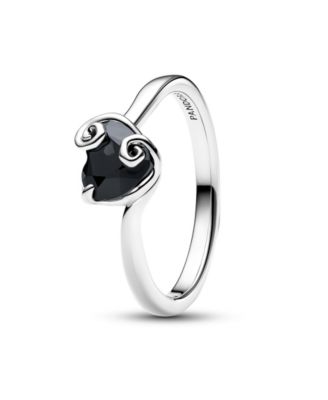 Man-Made Crystal Jack Skellington Heart Ring