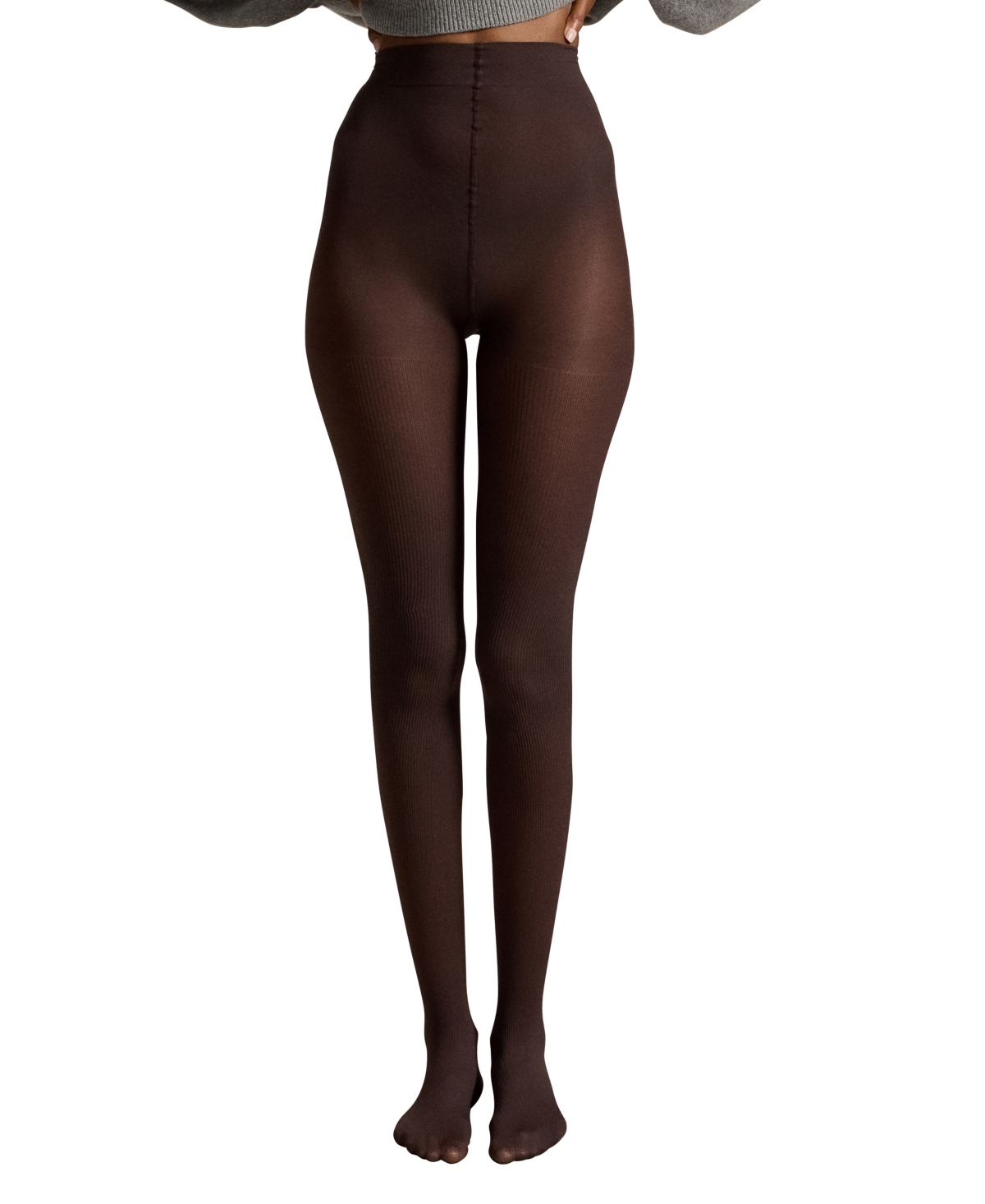 Polo Ralph Lauren Women's Rib Semi-sheer 60 Denier Tights In Brown