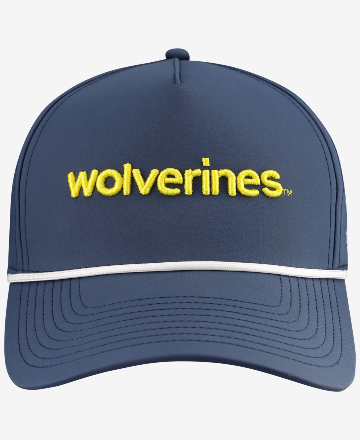 Мужской головной убор Branded Bills Navy Michigan Wolverines Statement Adjustable Rope Hat — фото 3