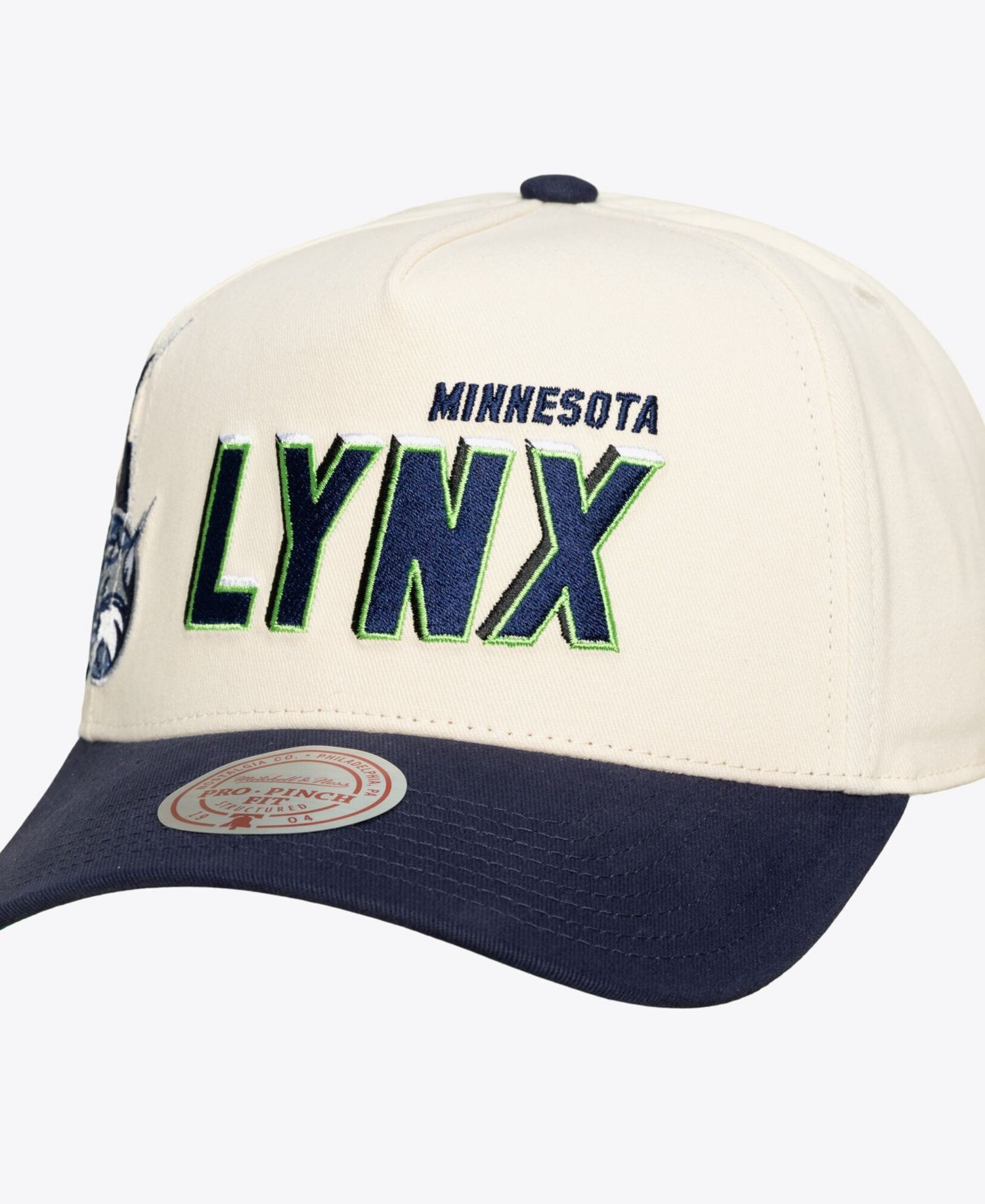 Men's and Women's Cream Minnesota Lynx Cooperstown Collection Big Time Pro Crown Snapback Hat