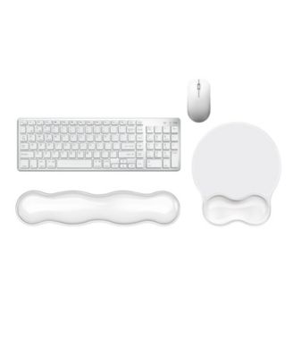 Gel Non-Slip Keyboard and Mouse Wrist Rest Set for 65%, 68%, 75% Keyboards, 2-Piece Set