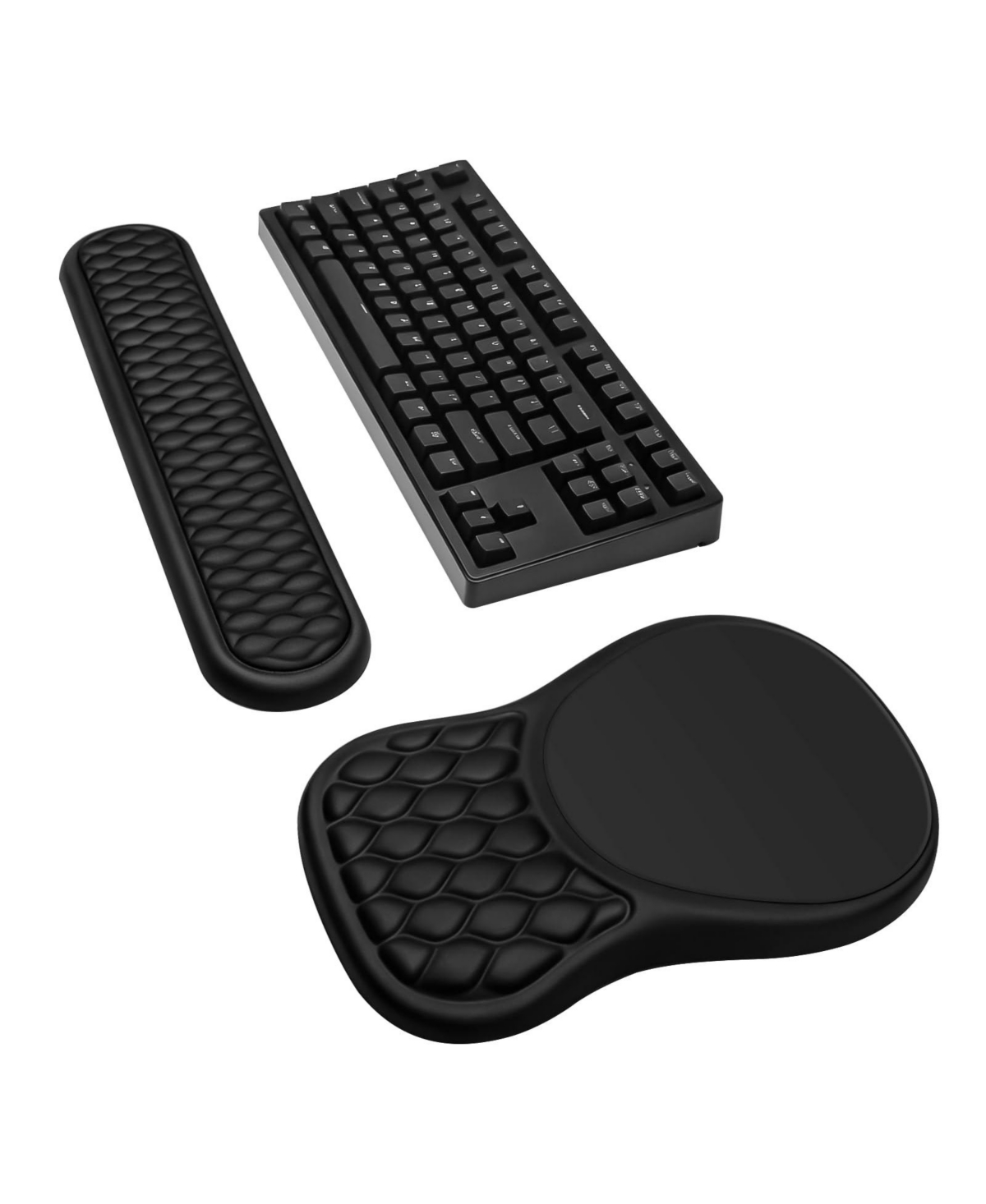 Lofree Memory Foam Keyboard Wrist Rest Mouse Pad Set With Massage Bumps Ergonomic Support Non Slip Base