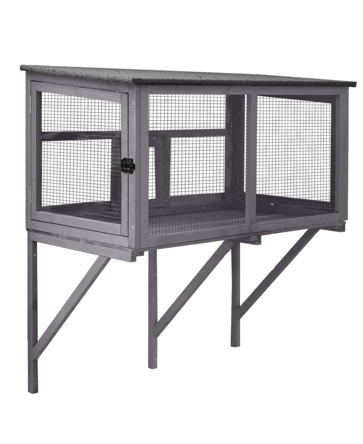 aivituvin Wooden Window Cat Catio Waterproof Outdoor Cat Catio