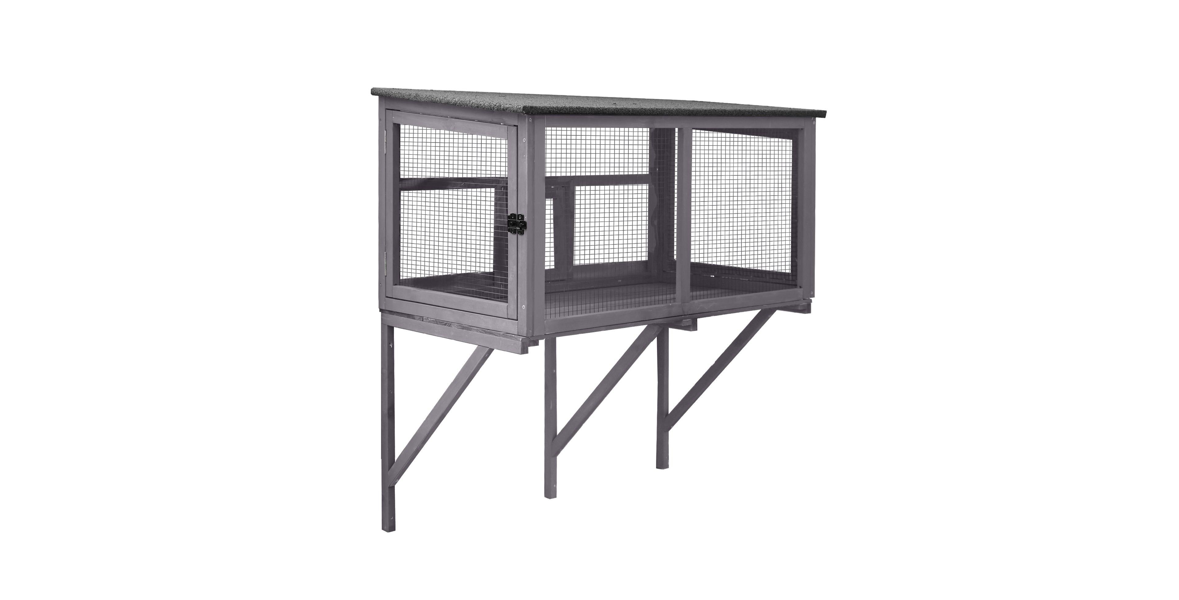 aivituvin Wooden Window Cat Catio Waterproof Outdoor Cat Catio