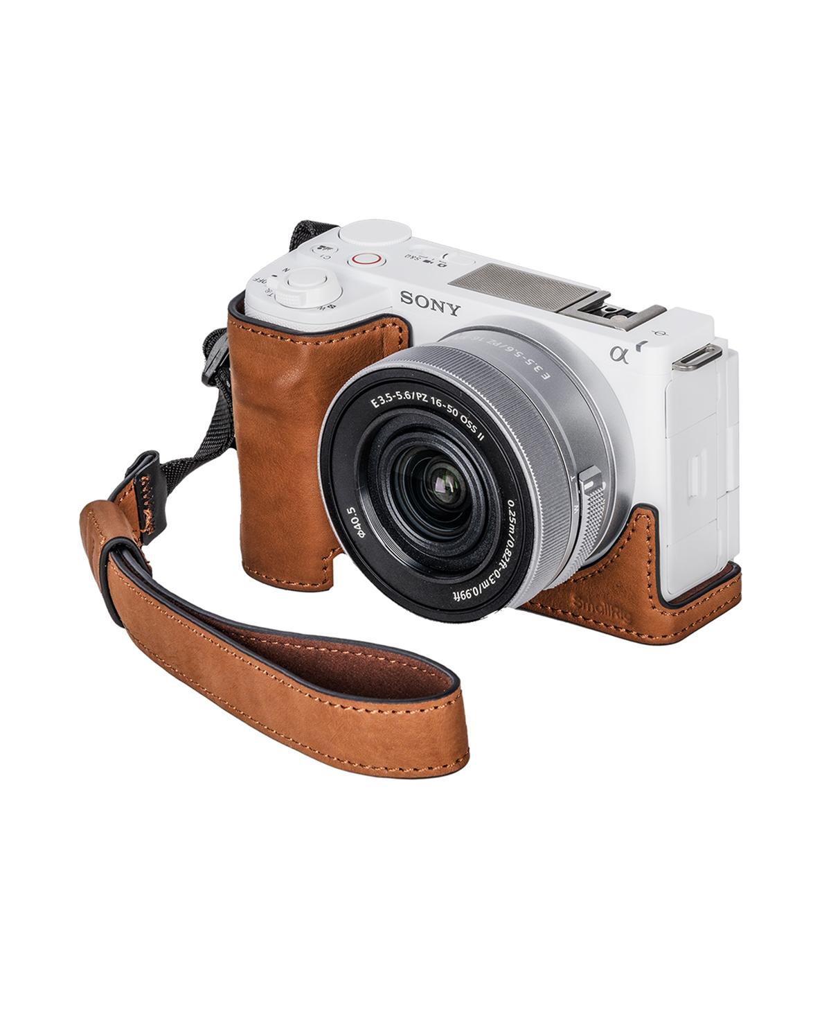 SmallRig Leather Case with Wrist Strap for Sony Zv-E10 Ii Camera - Brown