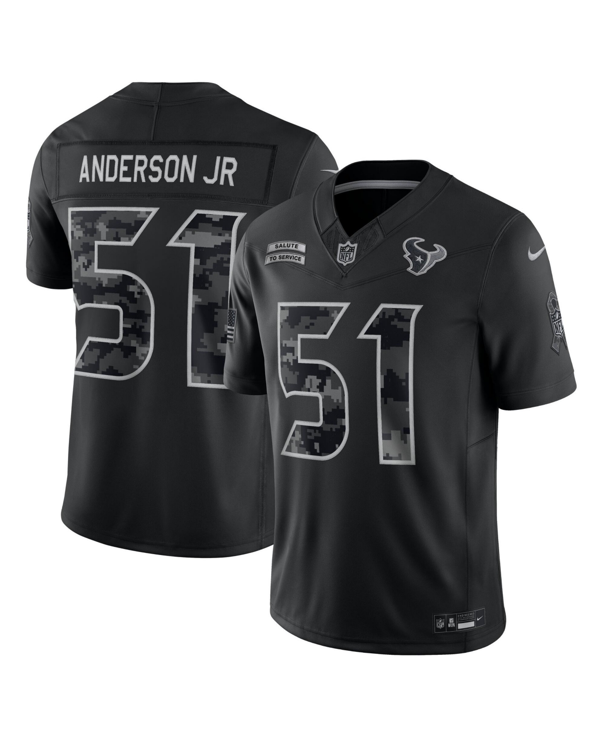 Nike Men's Black Houston Texans Stitched Limited Jersey