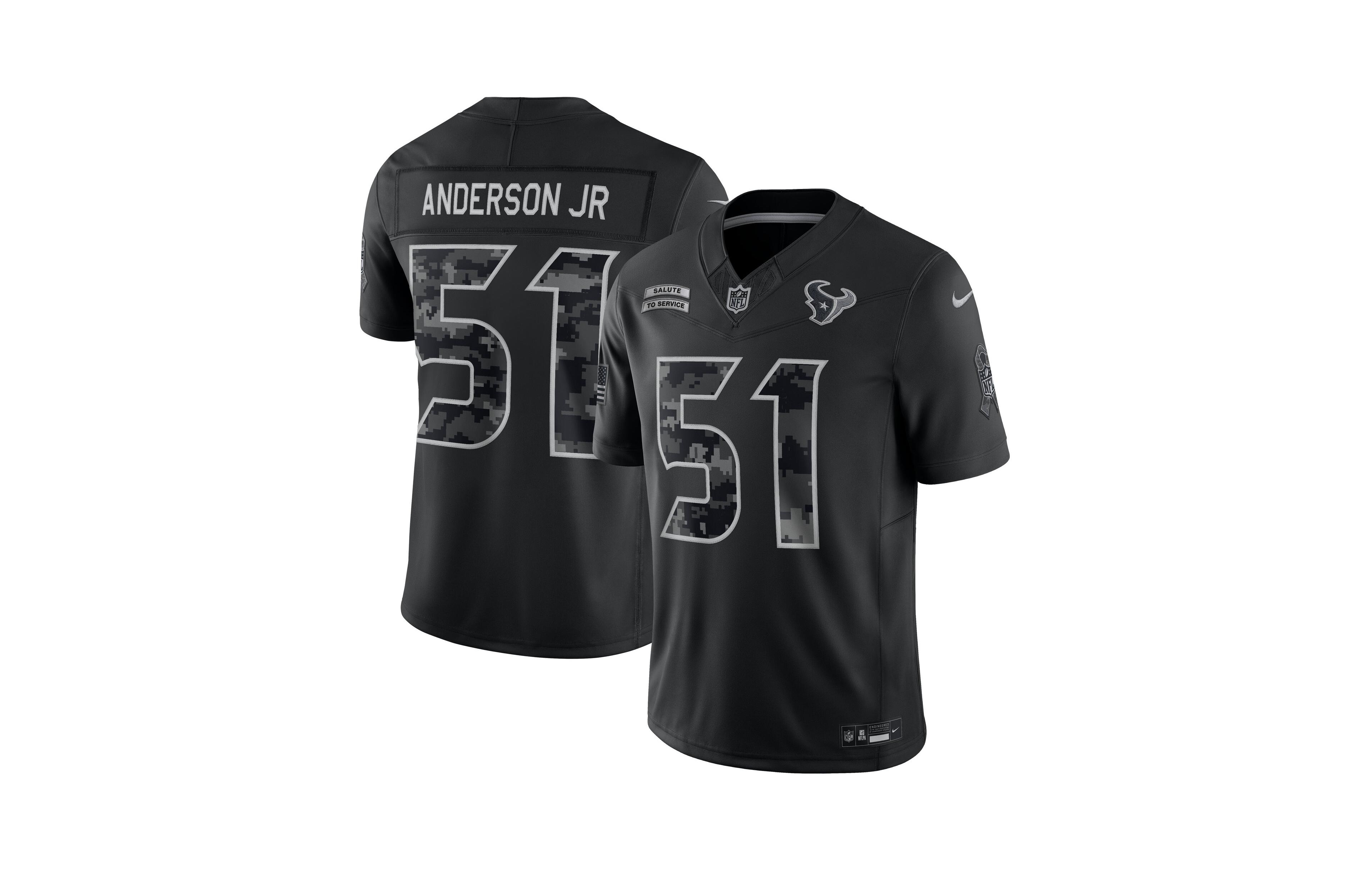 Nike Men's Black Houston Texans Stitched Limited Jersey