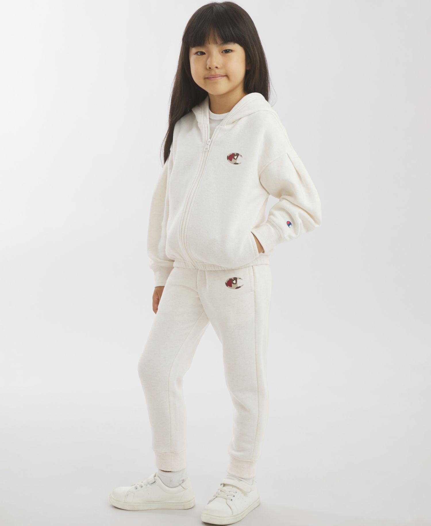 Girls' 4-16 Full-Zip Hoodie and Joggers, 2-Piece Set