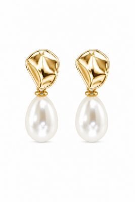 Imitation Pearl Bridal Drop Earrings