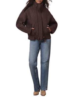 Women's Quilted Peplum Jacket