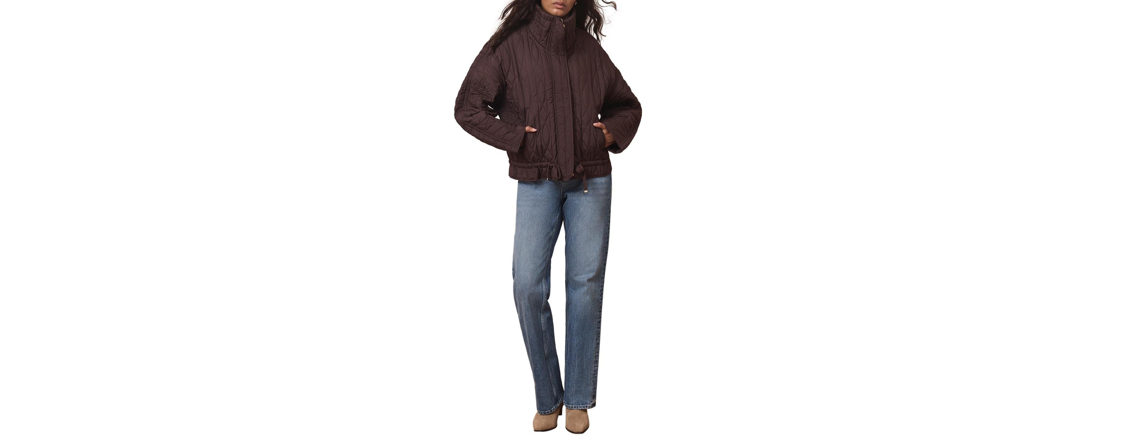 Mint Velvet Women's Quilted Peplum Jacket