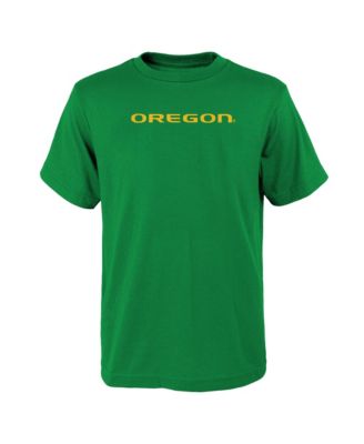 Big Boys and Girls Green Oregon Ducks Primary Logo T-Shirt