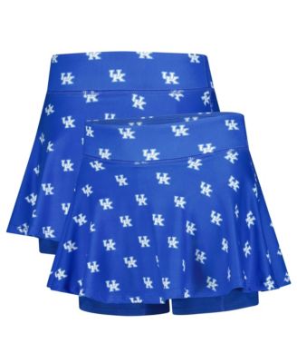 Big Girls Royal Kentucky Wildcats All-Over Print Tennis Skort