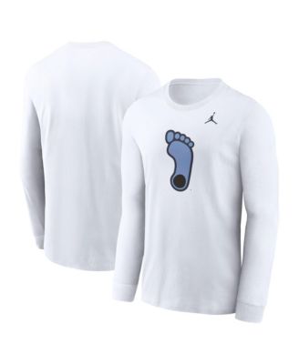 Men's White North Carolina Tar Heels Alternate Logo Long Sleeve T-Shirt