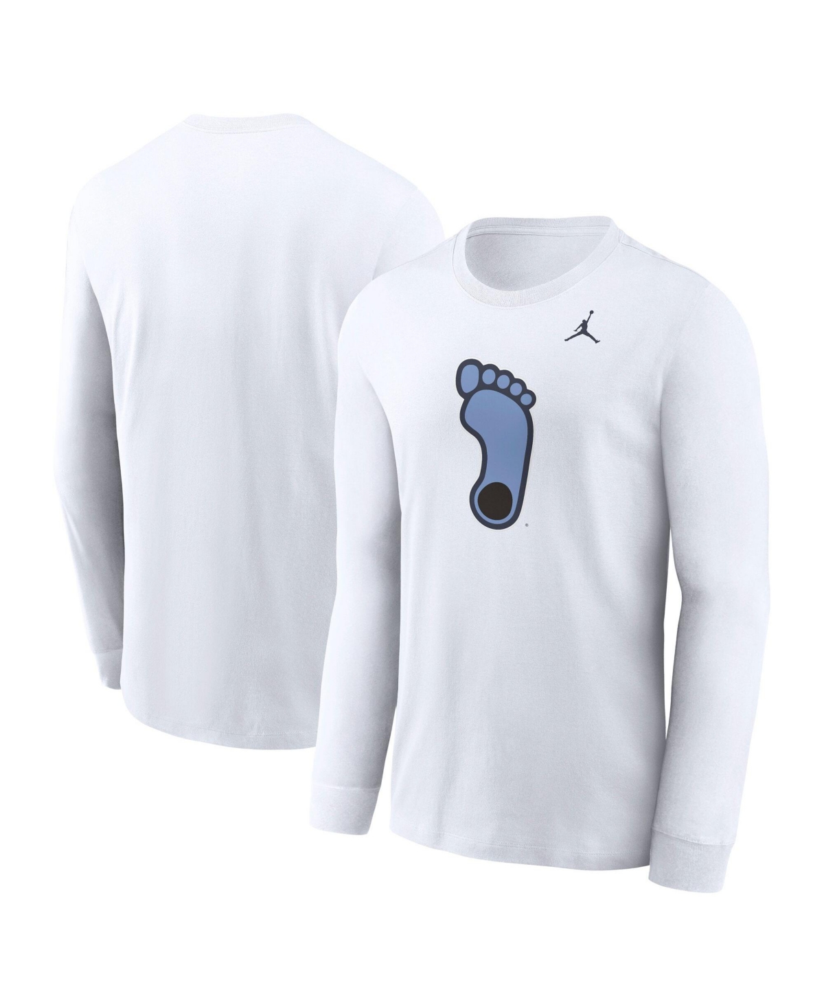 Jordan Men's North Carolina Tar Heels Alternate Logo Long Sleeve Crewneck T-Shirt