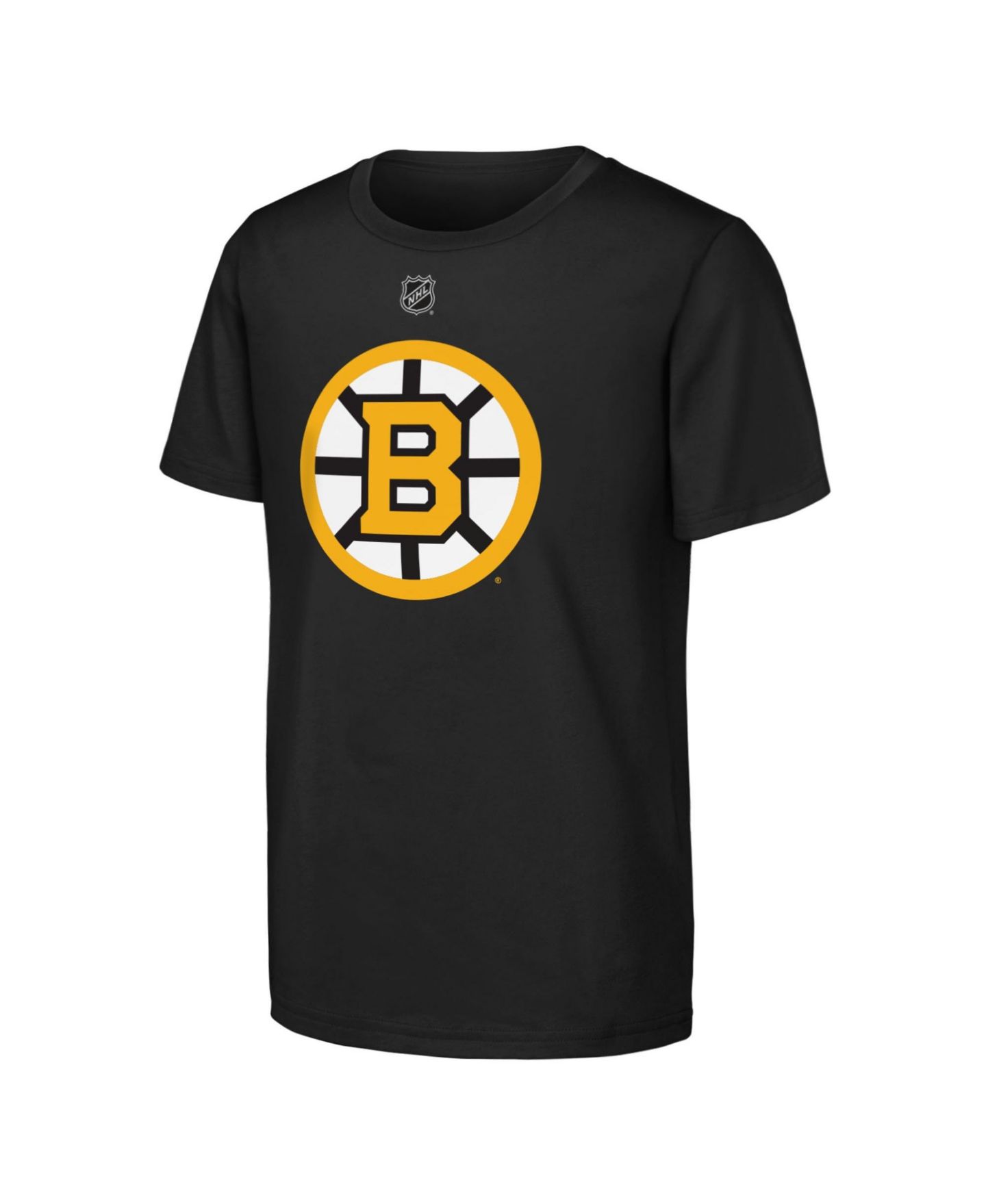 Детская футболка Outerstuff Black Boston Bruins Primary Logo — фото 2