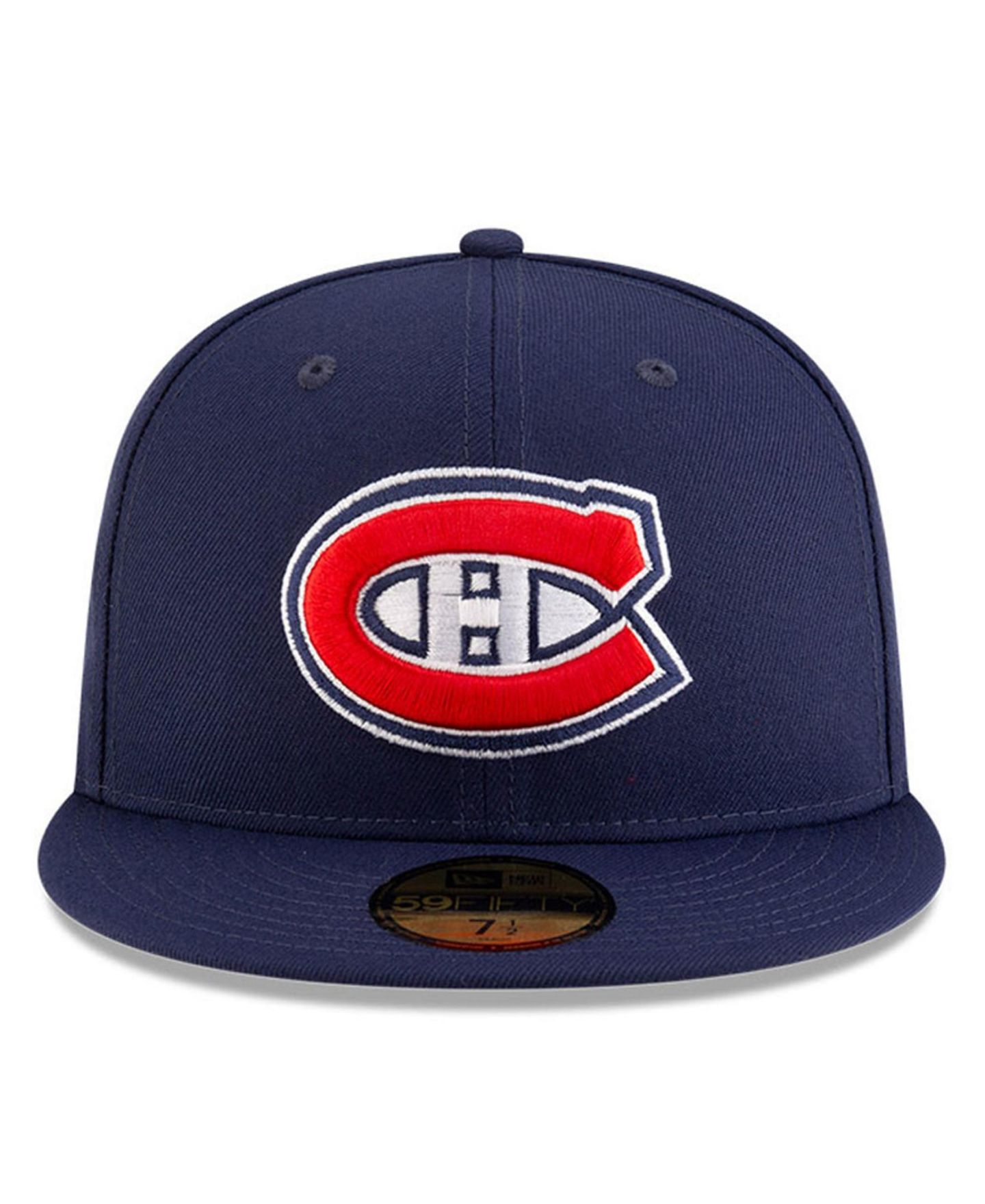 Мужская кепка New Era Navy Montreal Canadiens Core 59FIFTY Fitted Hat — фото 3