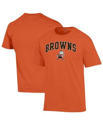 Men's Orange Cleveland Browns Arch Over Logo T-Shirt