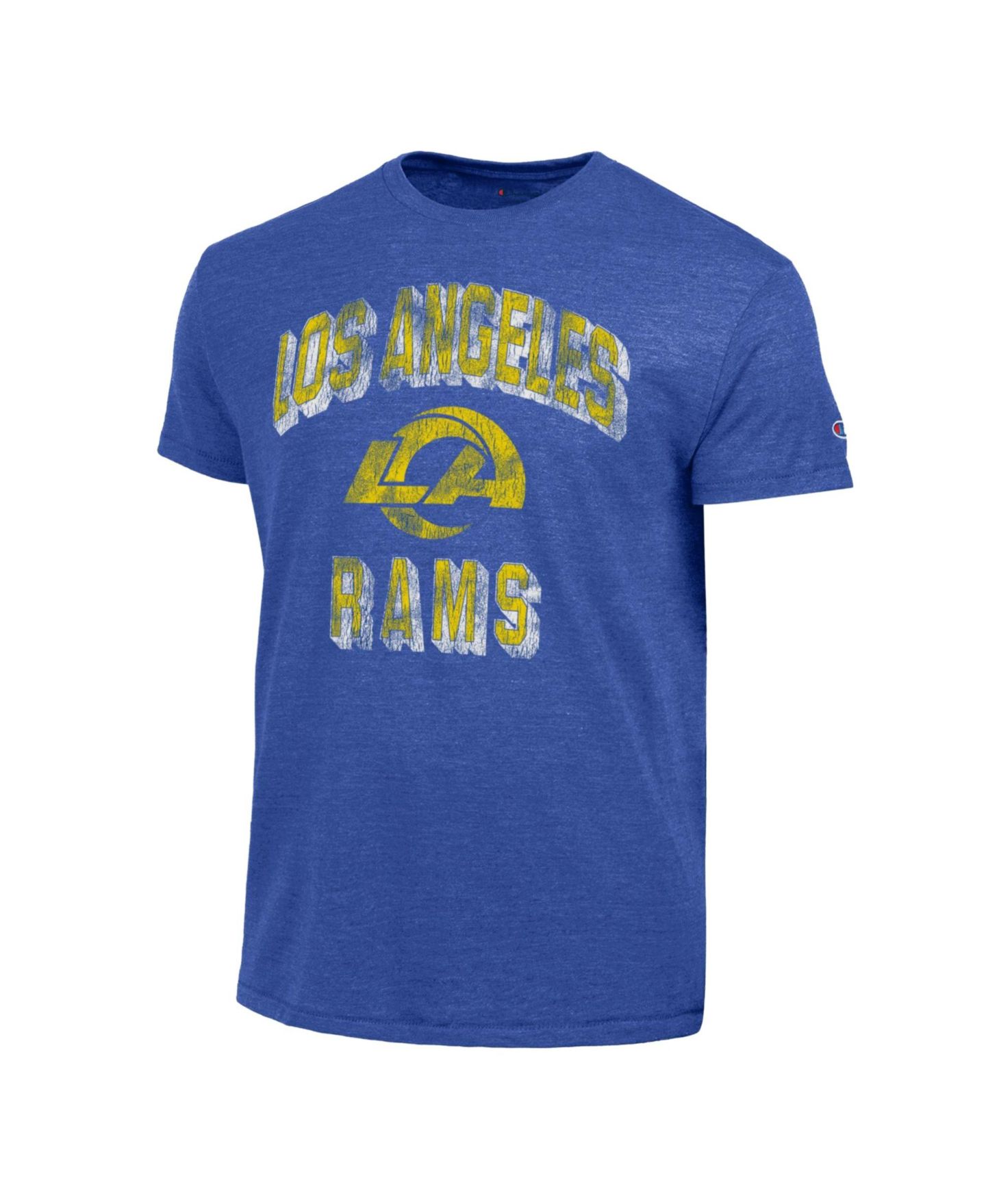Мужская футболка Champion Royal Los Angeles Rams Ultimate Tri-Blend — фото 2