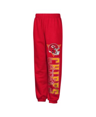 Big Boys and Girls  Red Kansas City Chiefs Run & Gun Sweatpants