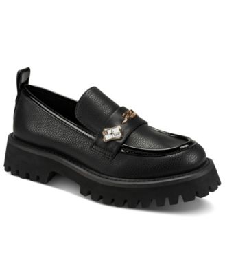 Women's Greenly Embellished Lug Sole Block Heel Loafers