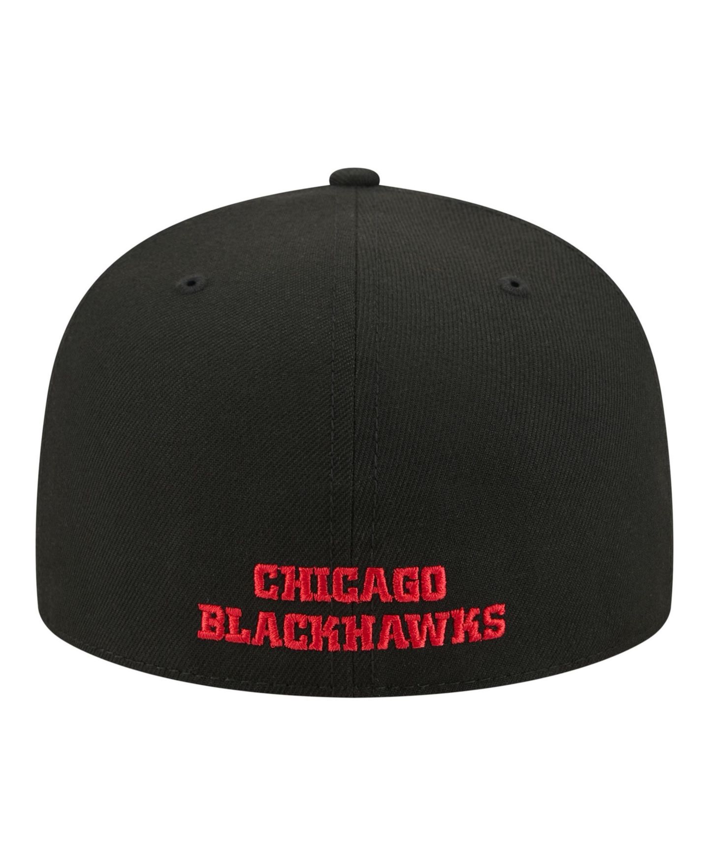 Мужская кепка New Era Black Chicago Blackhawks Zamboni 59FIFTY Fitted Hat — фото 4