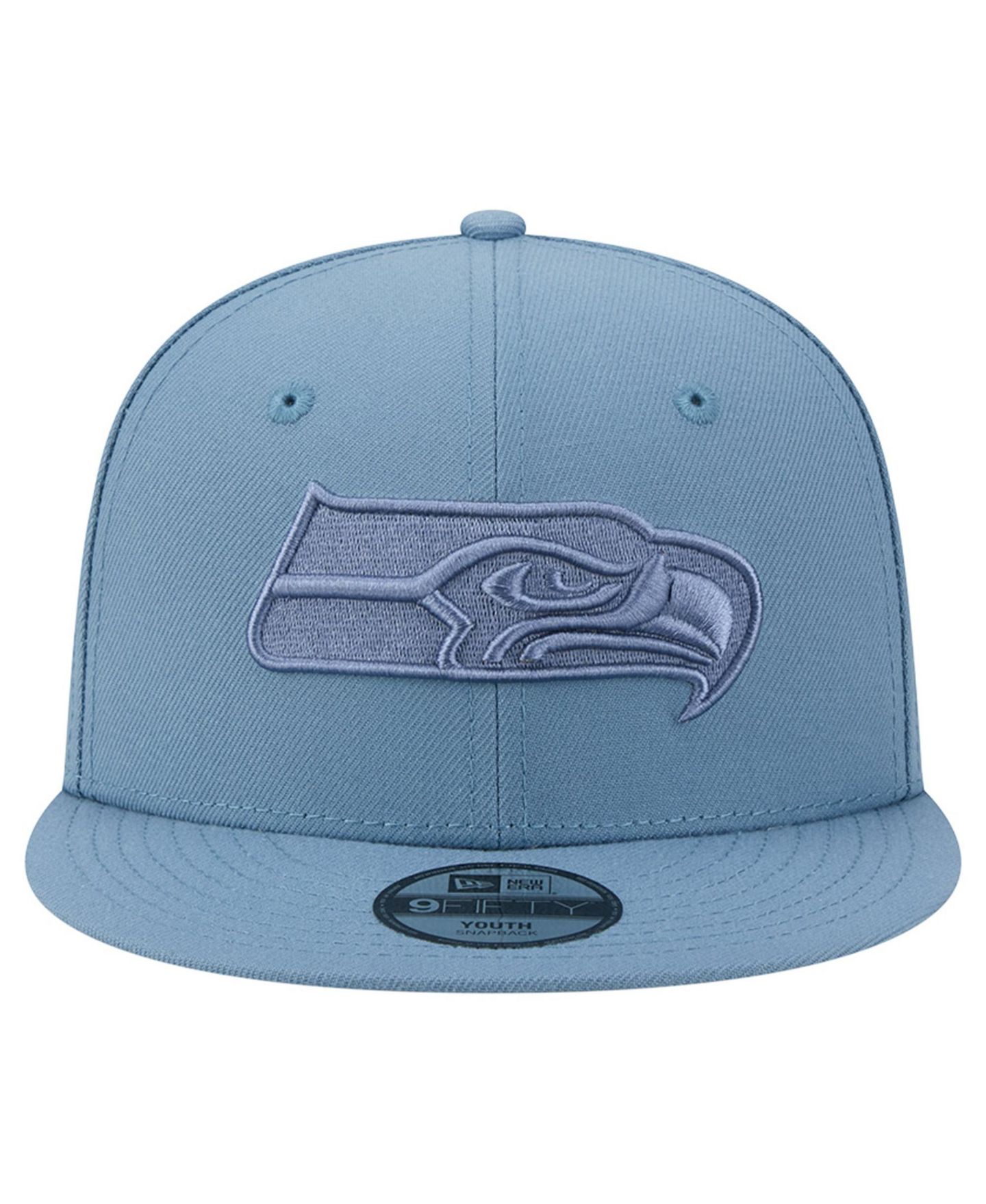 Детская кепка-снэпбэк New Era Seattle Seahawks Color Pack A-Frame 9FIFTY, синяя — фото 3