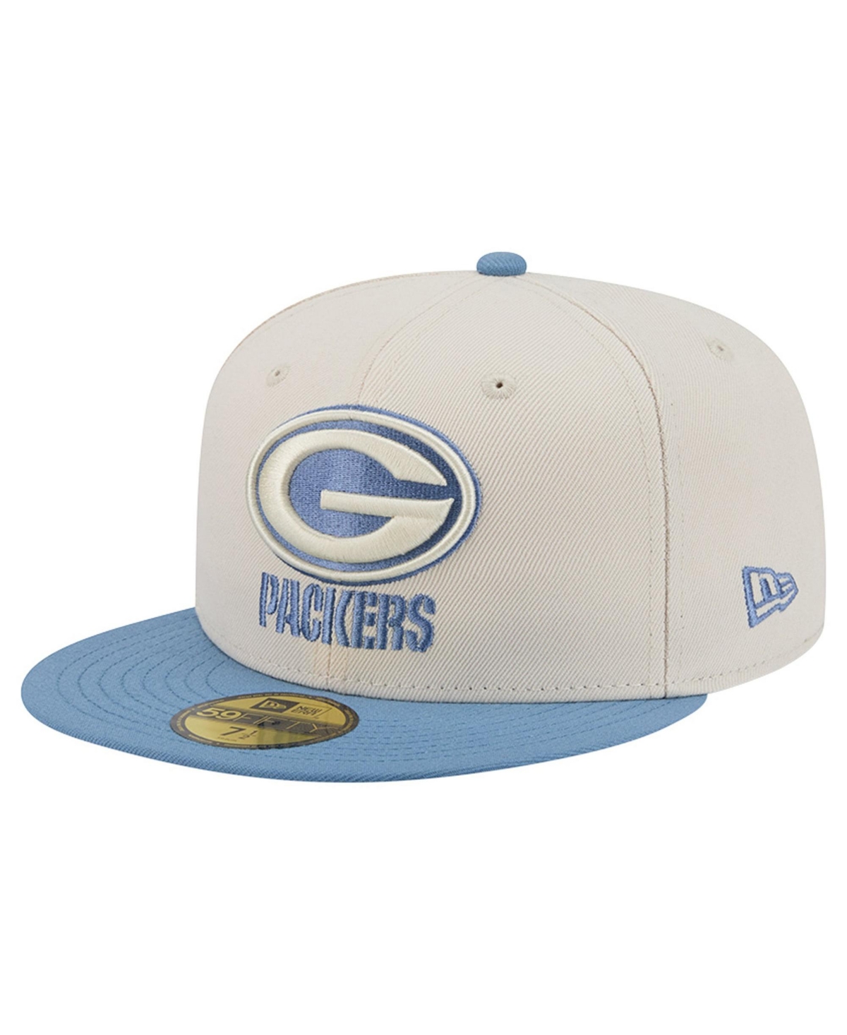 New Era Men's Green Bay Packers 59FIFTY Color Pack Fitted Hat - Cream, Blue
