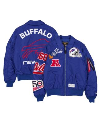 Men's Royal Buffalo Bills MA-1 Full-Zip Bomber Jacket