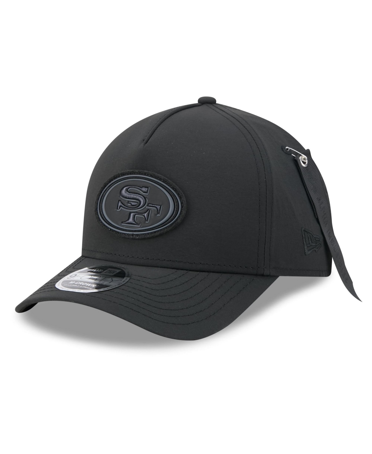 New Era X Alpha Industries Men's San Francisco 49ers 9FORTY A-Frame Adjustable Baseball Cap - Black