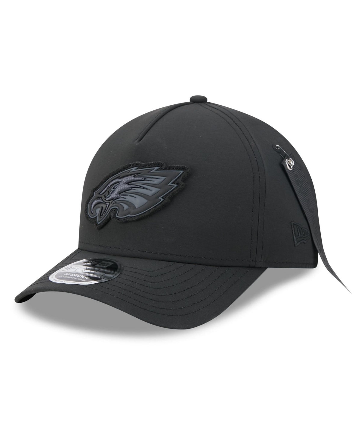 Men's New Era x Alpha Industries Black Philadelphia Eagles A-Frame 9FORTY Adjustable Hat