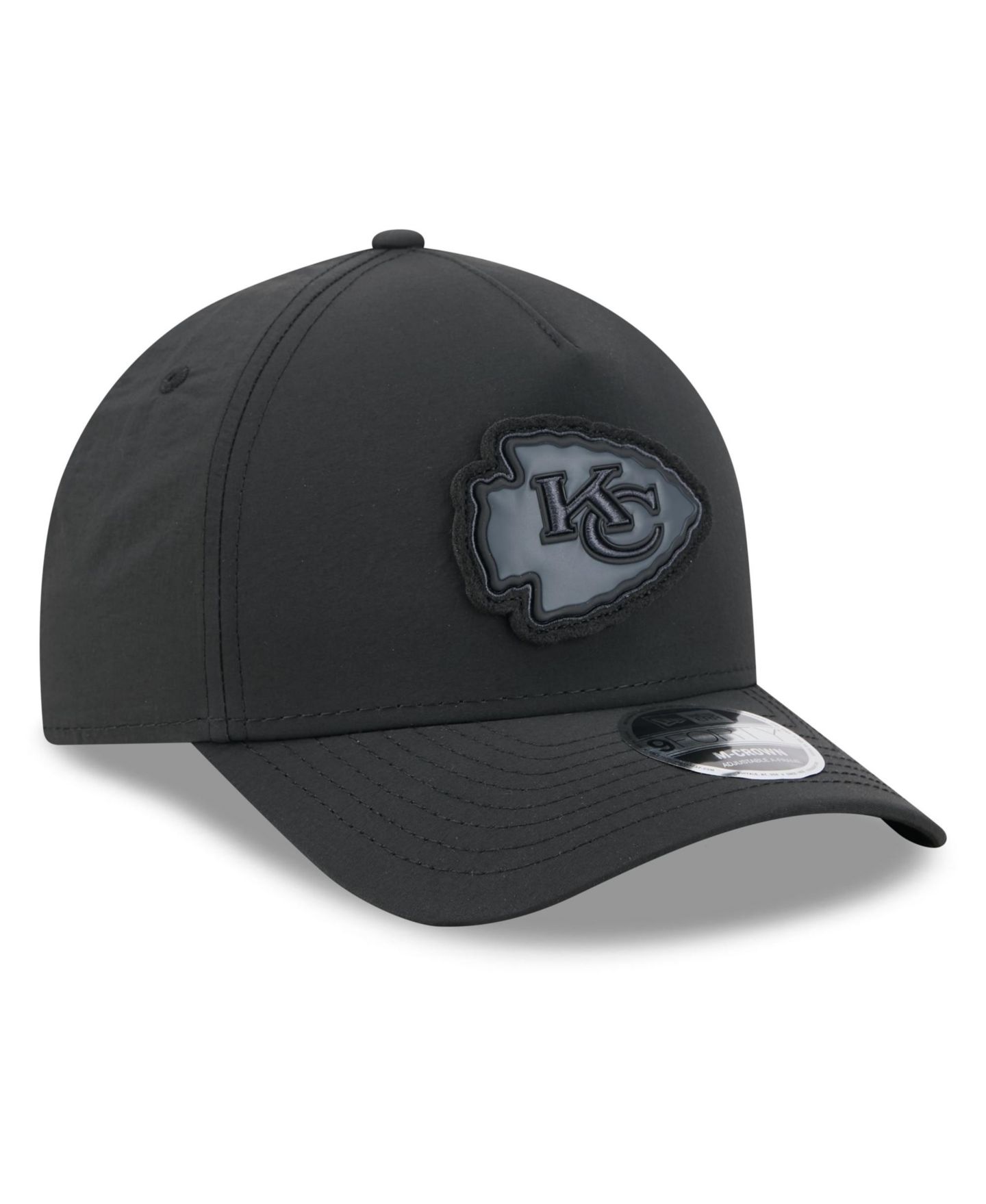 Мужская кепка New Era X Alpha Industries Black Kansas City Chiefs A-Frame 9FORTY Adjustable Hat — фото 3