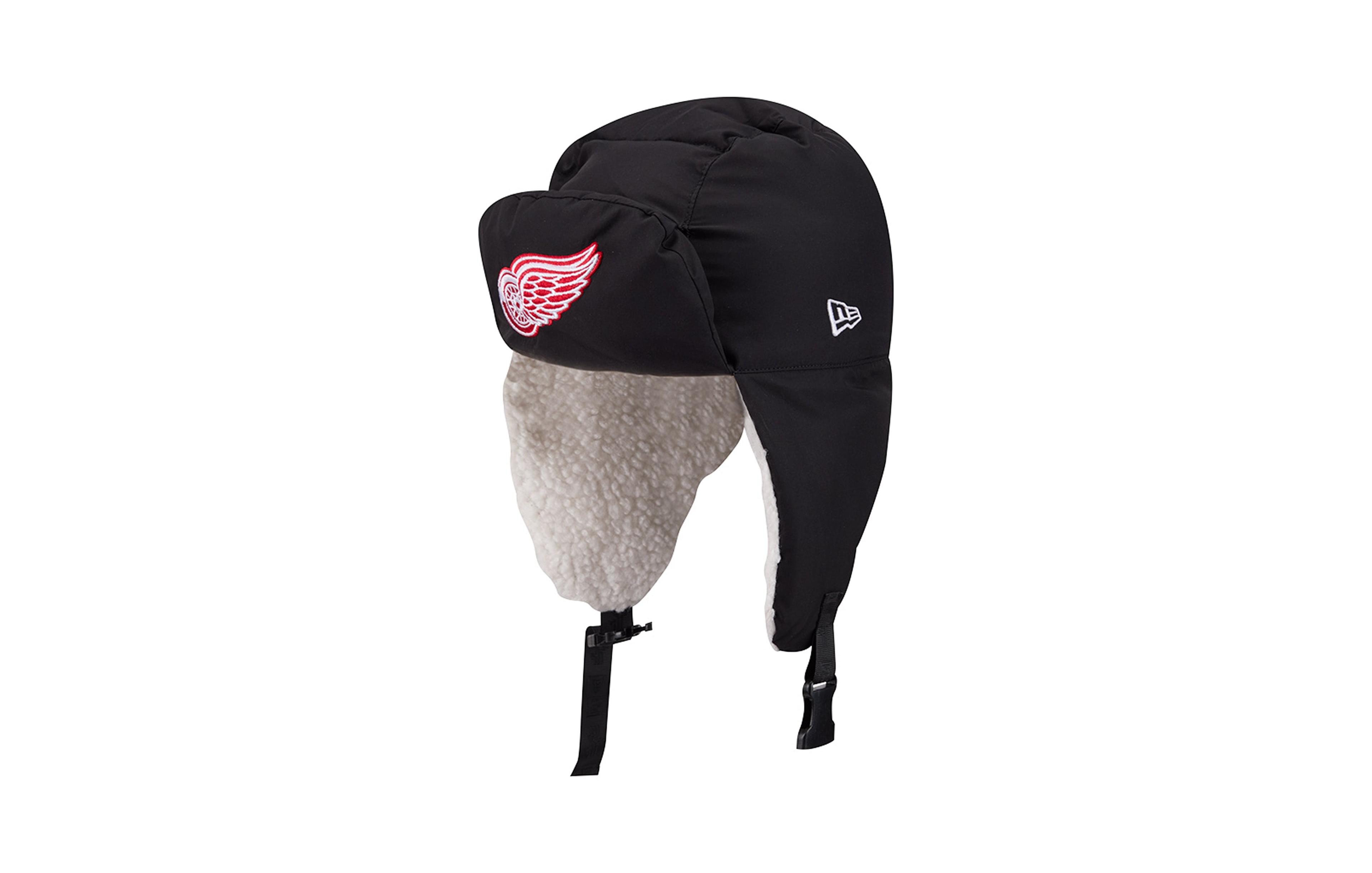 New Era X Alpha Industries Men's Detroit Red Wings Puffer-Quilted Trapper Hat