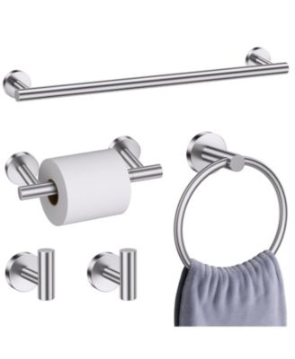5 Pieces 23.6" Bathroom Hardware Accessories Set Wall Mounted