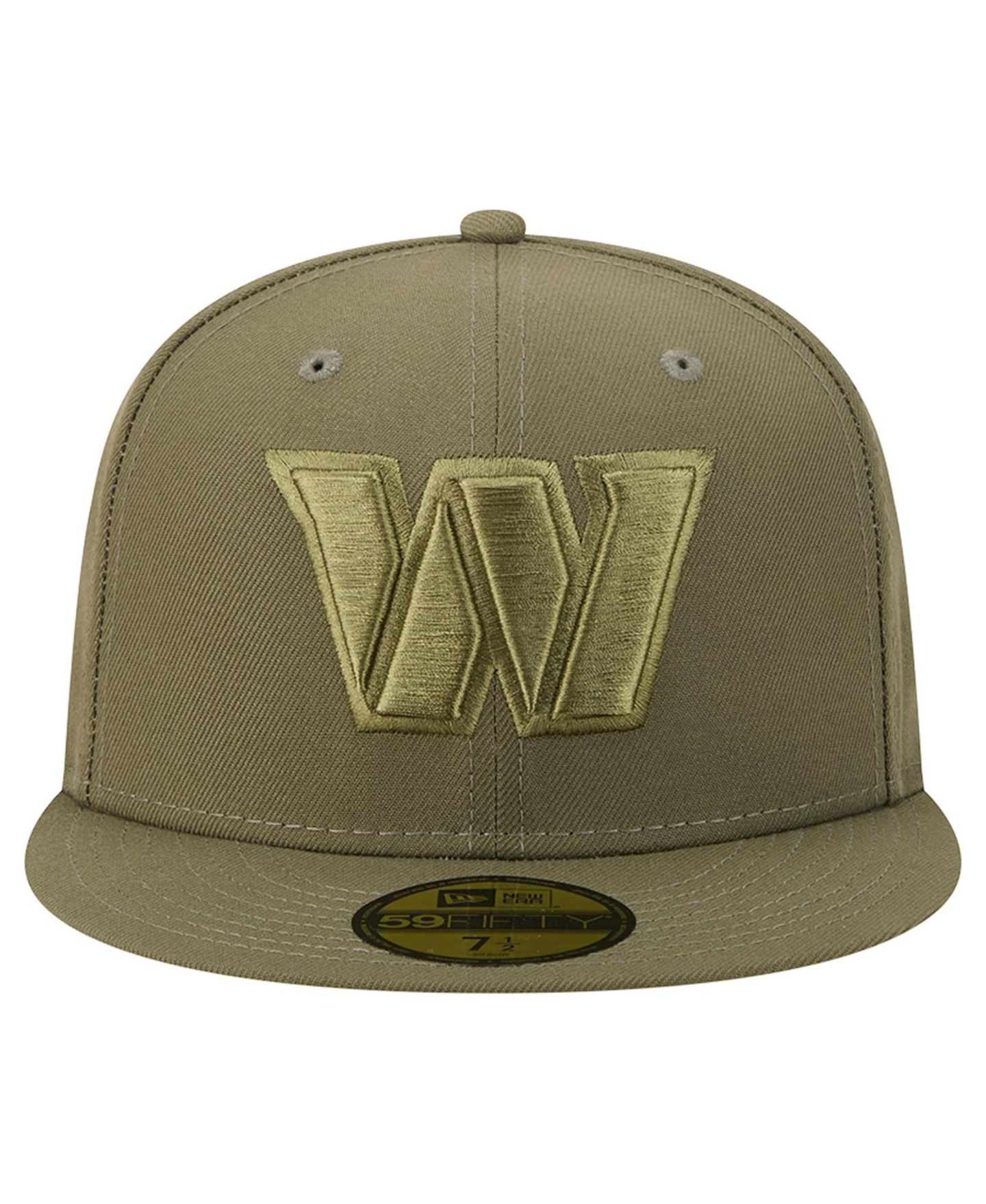 Мужские головные уборы New Era Olive Washington Commanders Color Pack 59FIFTY Fitted Hat — фото 2