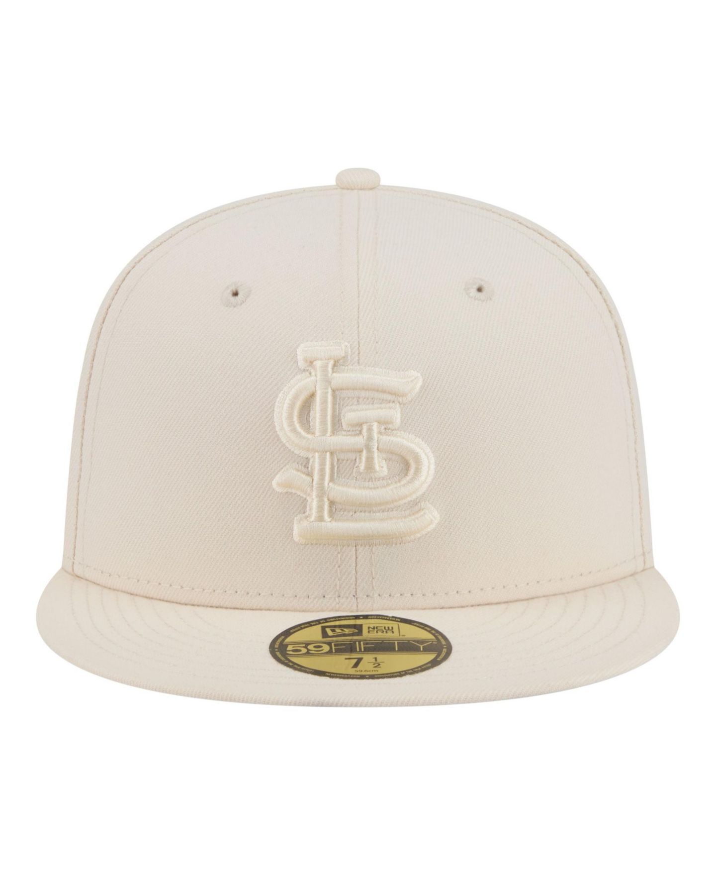 Мужские головные уборы New Era Cream St. Louis Cardinals Color Pack 59FIFTY Fitted Hat — фото 2