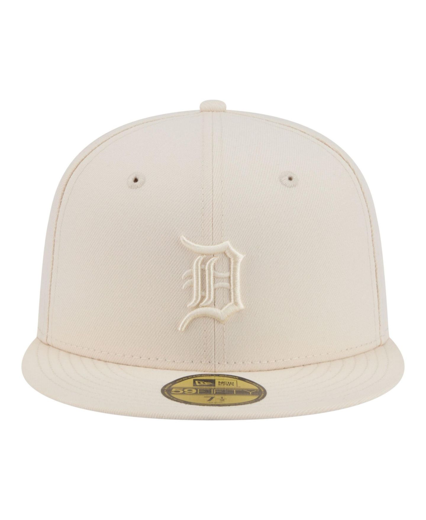 Мужские головные уборы New Era Cream Detroit Tigers Color Pack 59FIFTY Fitted Hat — фото 2