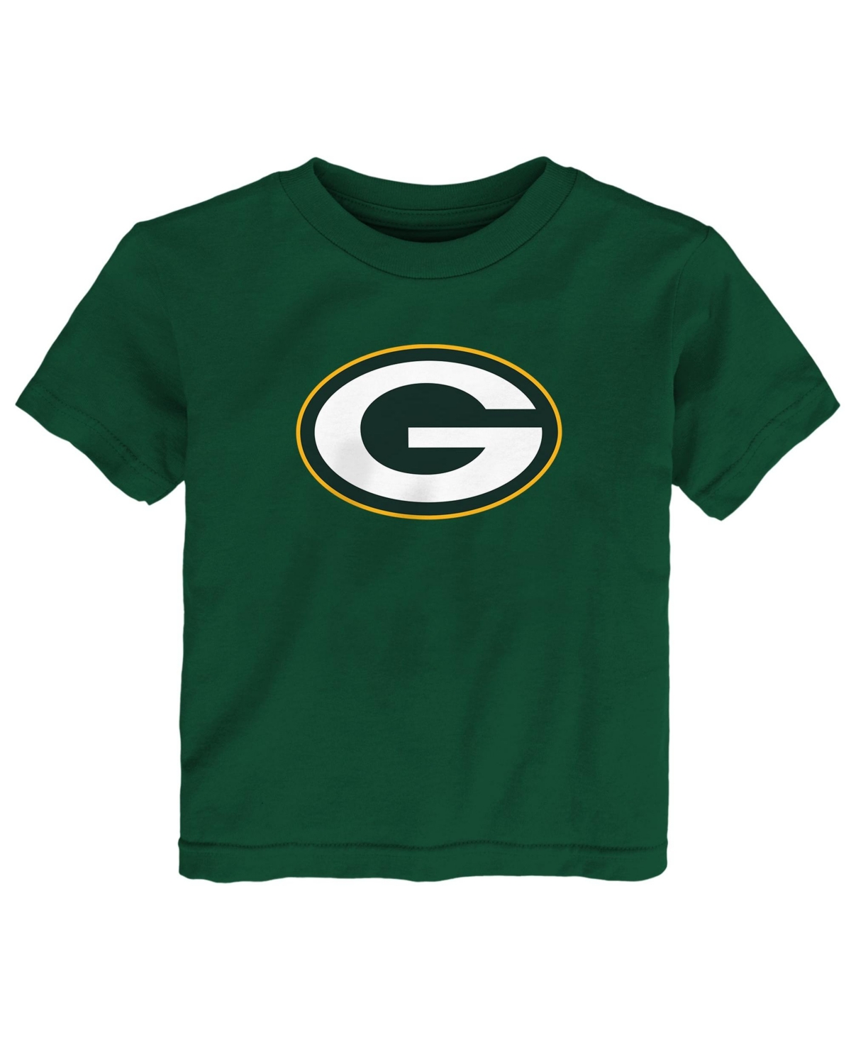 Outerstuff Boys' and Girls' 2T-5T Green Bay Packers Screen-Printed Crewneck T-Shirt - Green