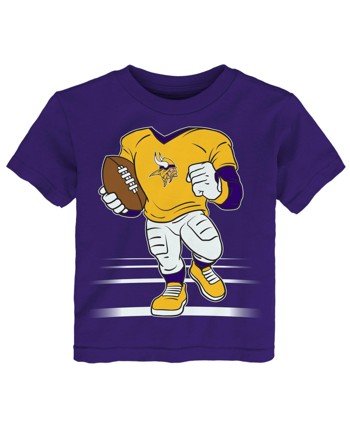 Outerstuff Boys' and Girls' 2T-5T Minnesota Vikings Screen Print Crewneck T-Shirt - Purple