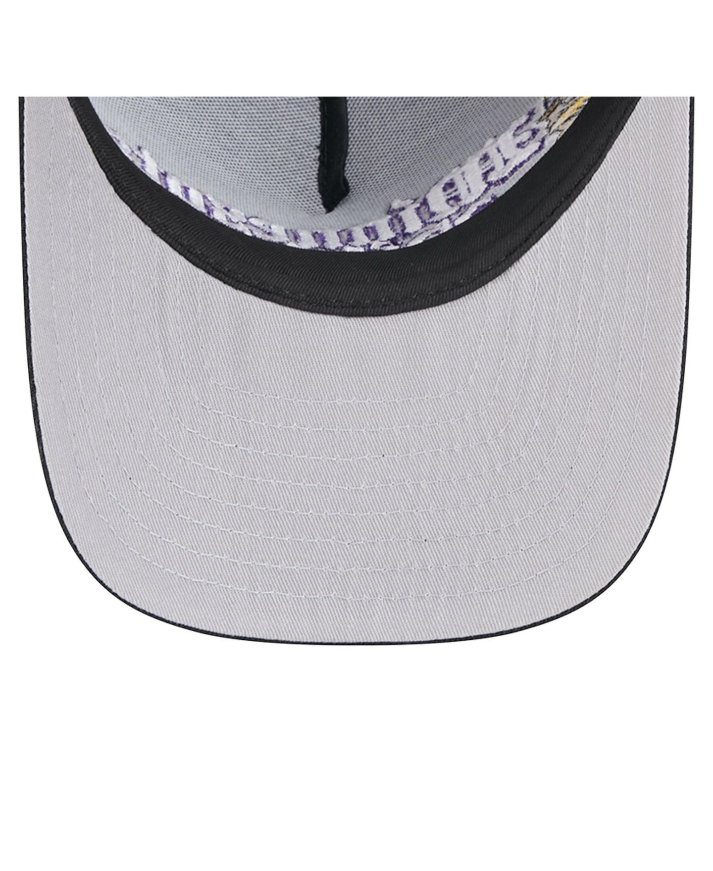 Мужская кепка New Era Black Minnesota Vikings Proud A-Frame 9FIFTY Snapback Hat — фото 5