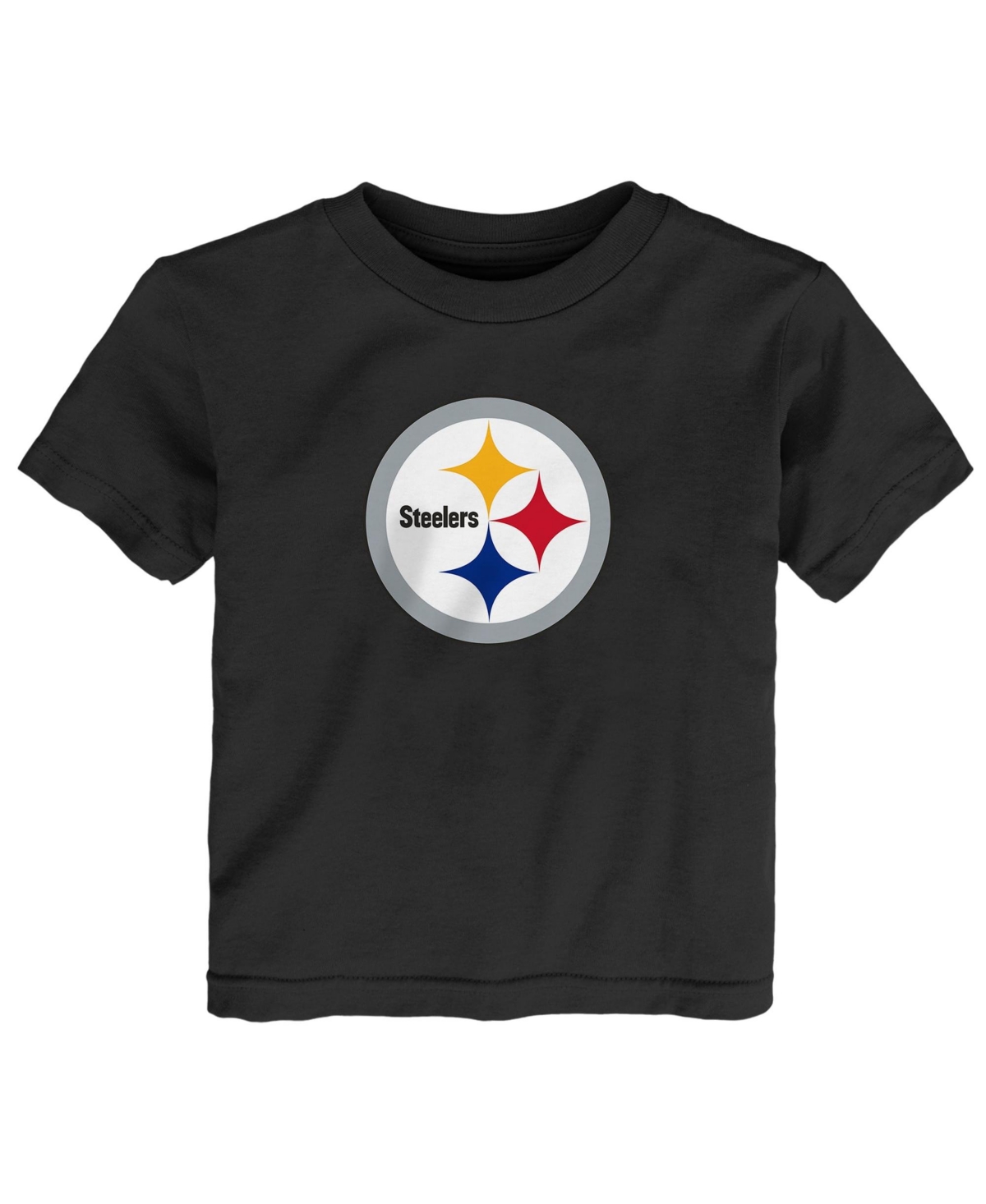Outerstuff Baby Boys' and Girls' 0-24 Months Pittsburgh Steelers Primary Logo T-Shirt - Black