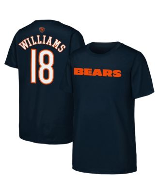 Big Boys and Girls Caleb Williams Navy Chicago Bears Name & Number T-Shirt